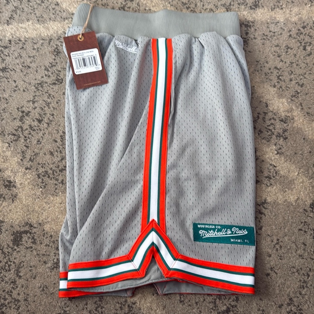 Mitchell & Ness box logo mesh shorts